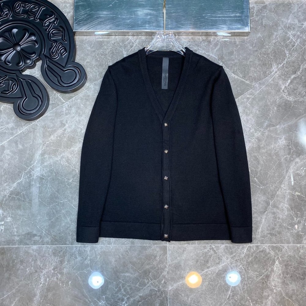 Chrome Hearts Fall/Winter cardigan sweater premium wool knit fabric